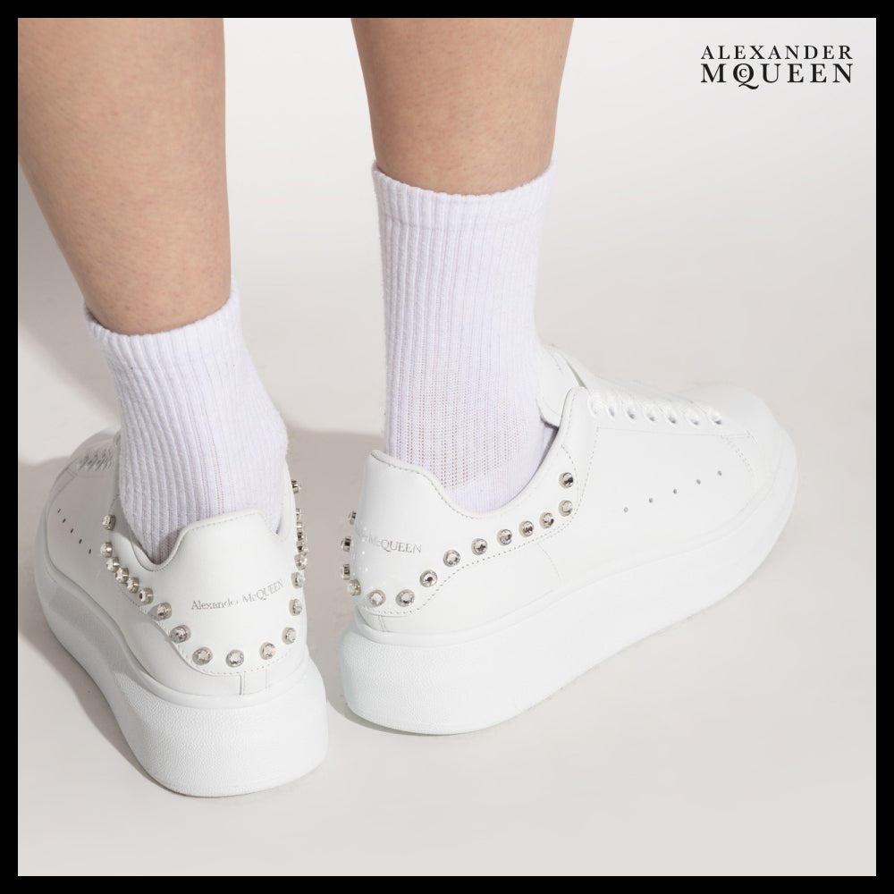 【Alexander Mcqueen】White Oversized Studded Sneakers
