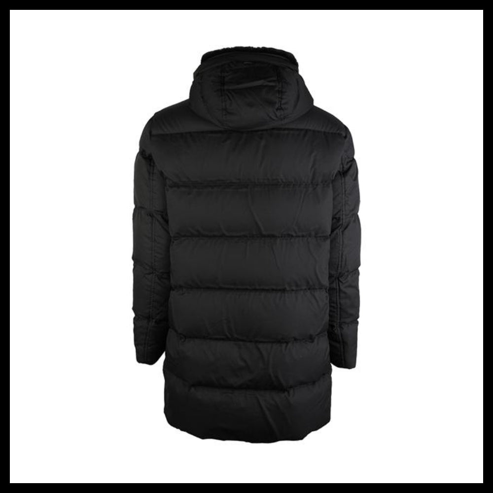 【Herno】Men's Arendelle Hooded Padded Jacket Black