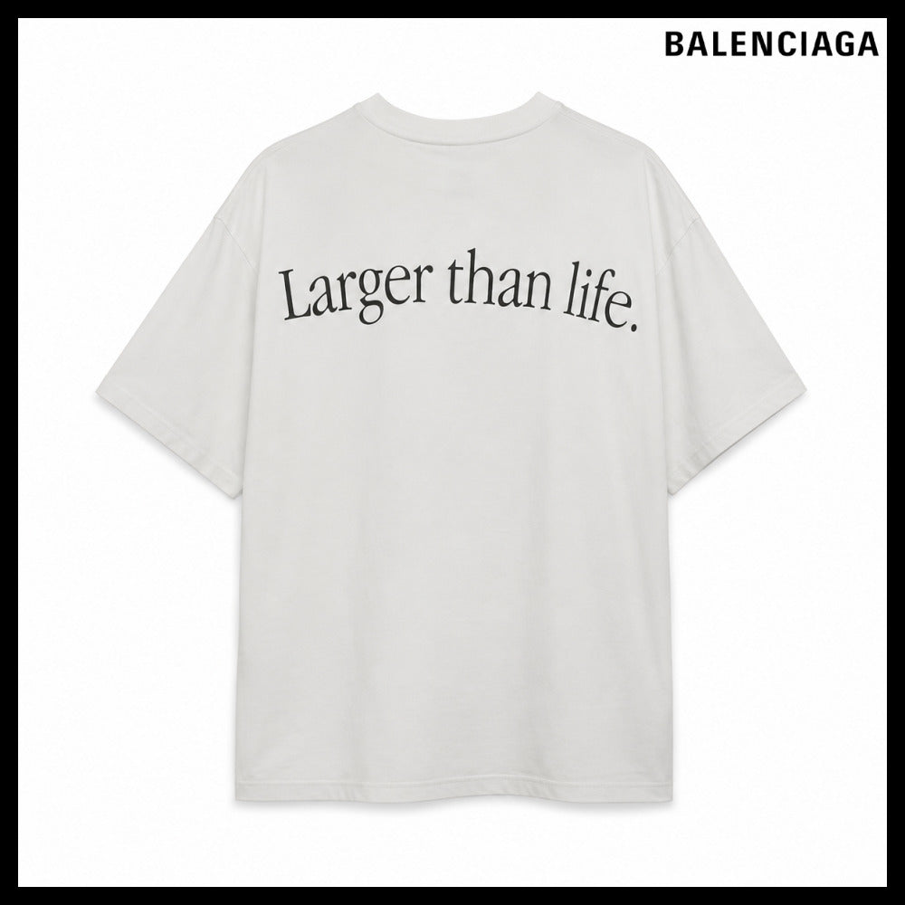 【BALENCIAGA】Women’s Gray Holdall Oversized T-Shirt