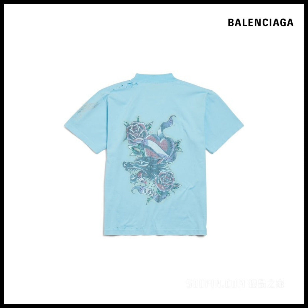 ★Balenciaga アウトレット セール★ Tacky Tattoo T-Shirt