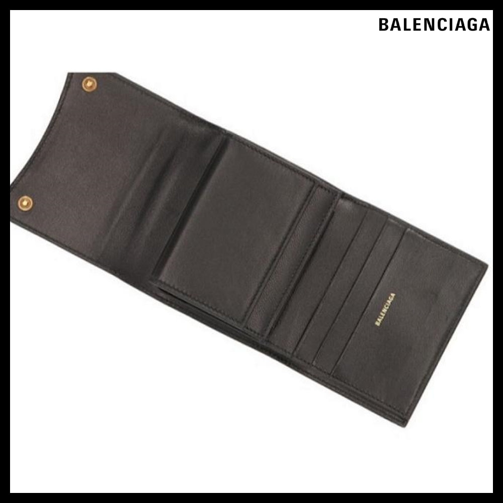 【BALENCIAGA】Hourglass Compact Wallet Black