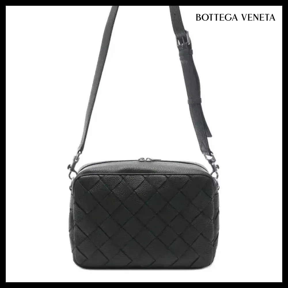 【BOTTEGA VENETA】Men's Intrecciato Medium Crossbody Bag
