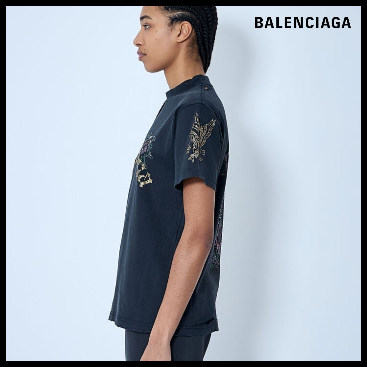 ★Balenciaga アウトレット セール★ Tacky Tattoo T-Shirt