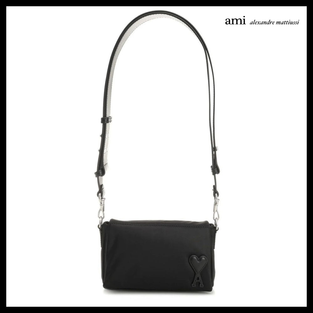 【ami】Black Crossbody Bag