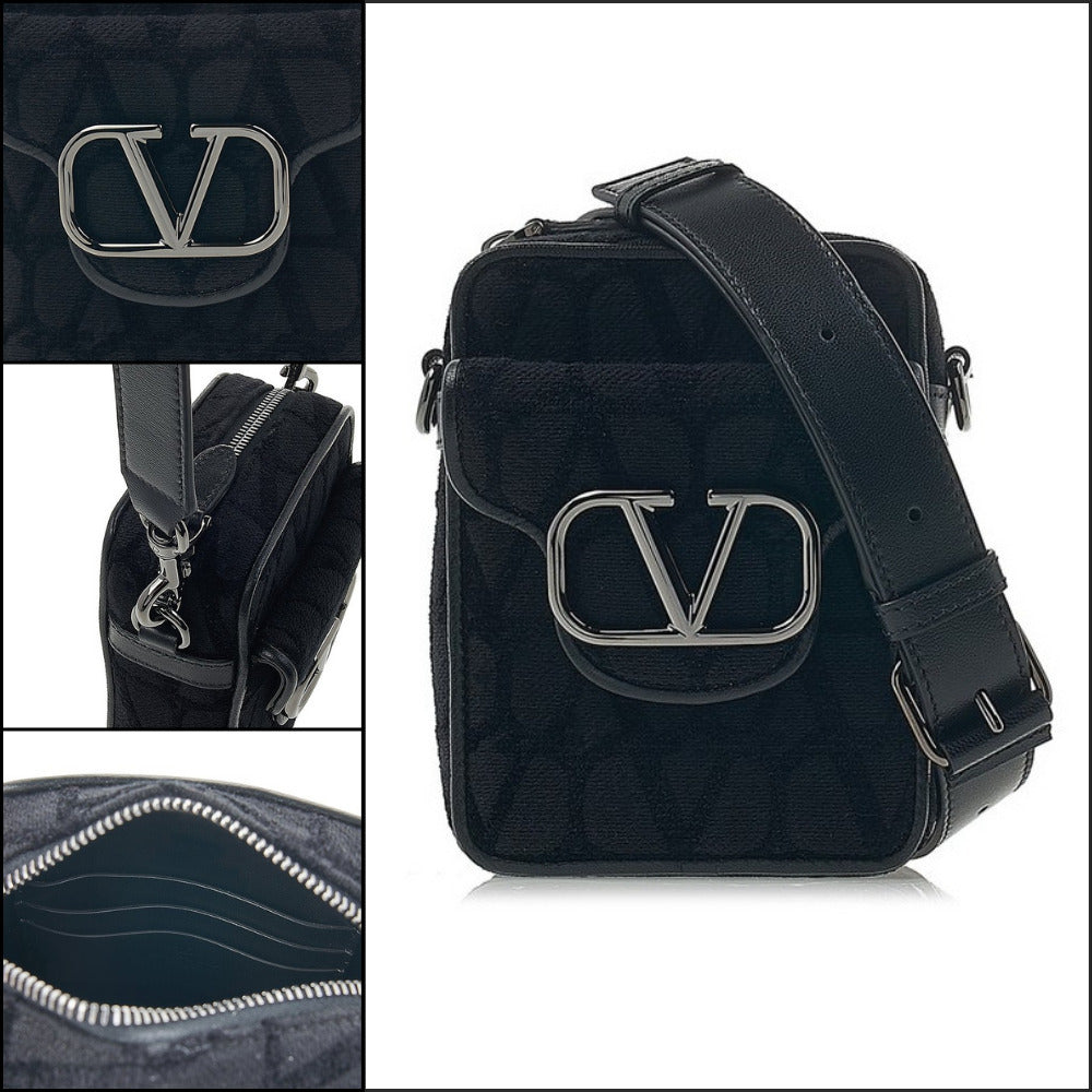 【VALENTINO】Iconography V Logo Crossbody Bag