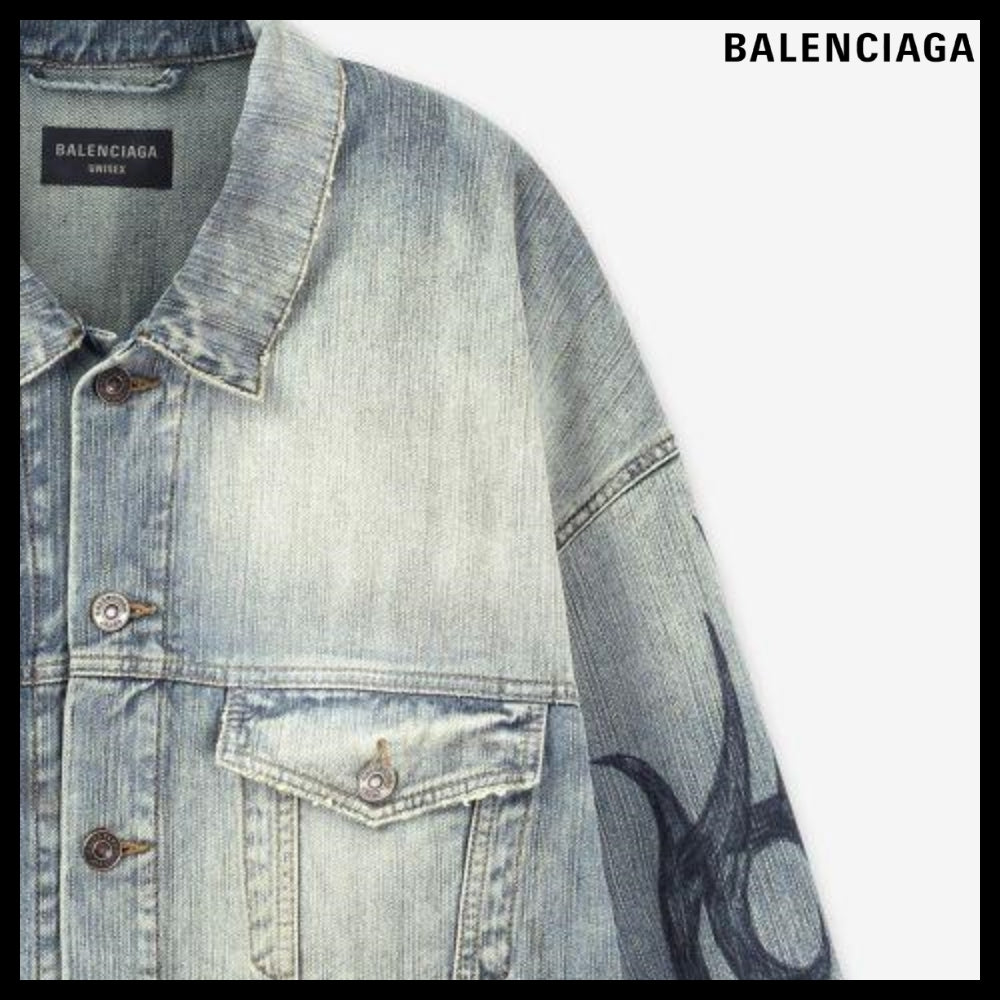 【BALENCIAGA】Oversized Jacket Stain