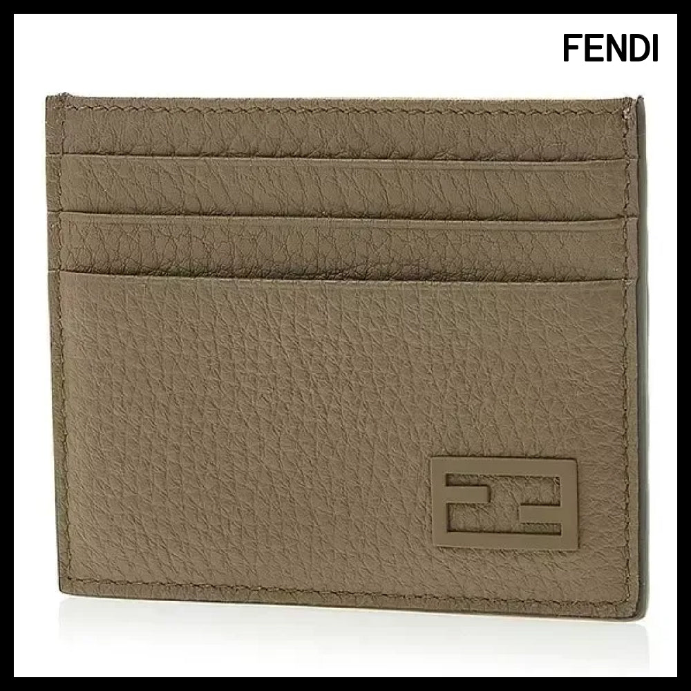 【Fendi】Men's FF Logo Bicolor Card Wallet Luxury Logo