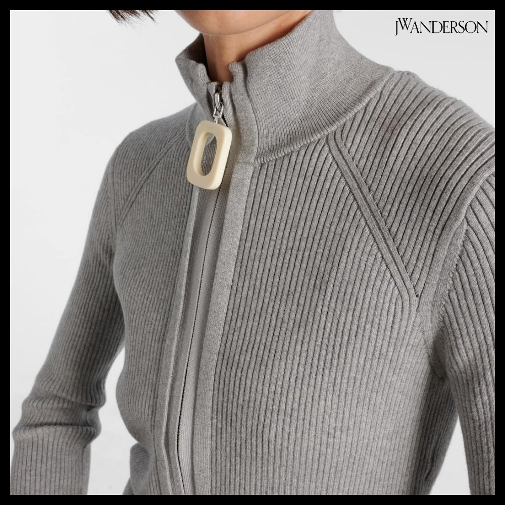 【JW Anderson】Embroidered cotton-blend cardigan