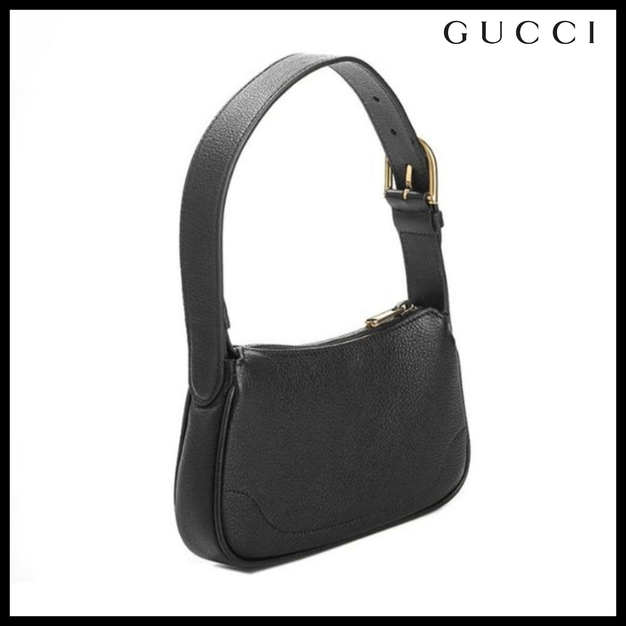 【gucci】APHRODITE Leather Handbag Black