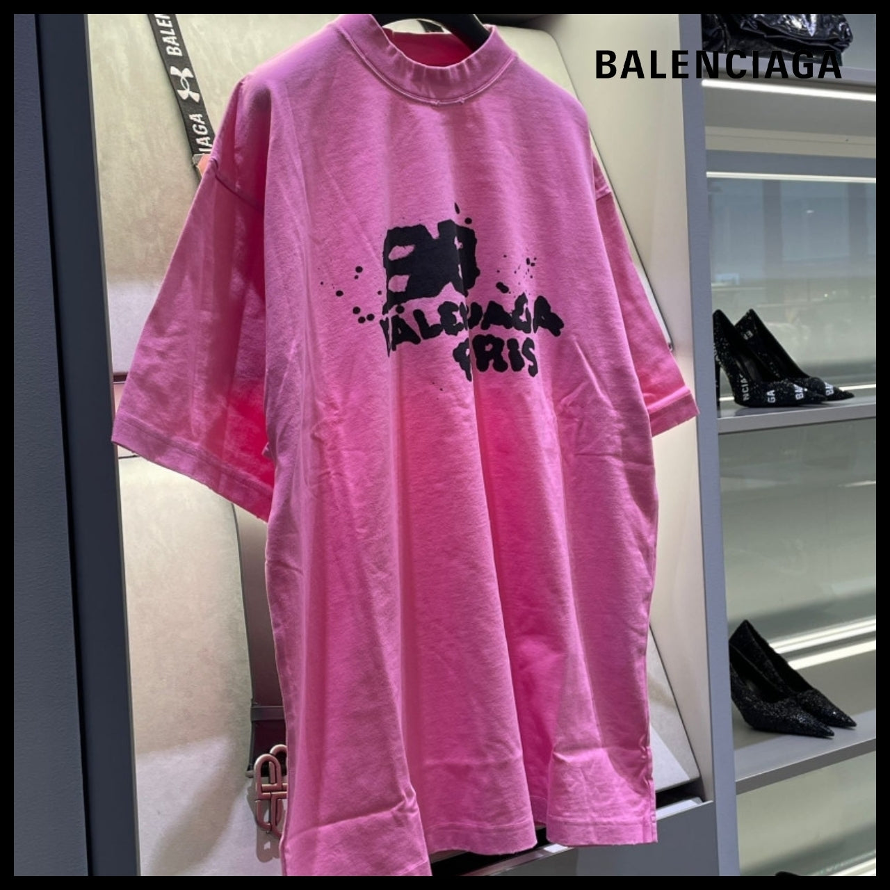 ★Balenciaga アウトレット セール ★Hand-Drawn BB IconT-Shirt