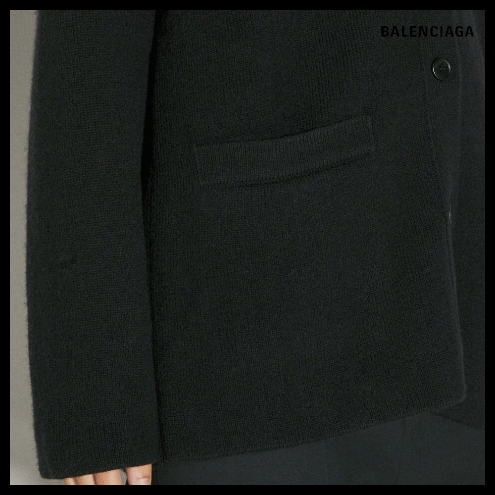 ★BALENCIAGAアウトレットセール★Patch Wool Knit Cardigan