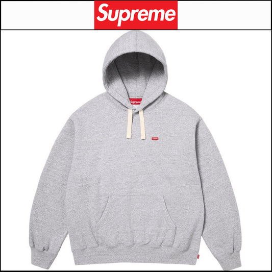 【Supreme】Small Box Drawcord Hooded Sweatshirt Heather Grey