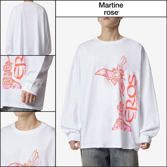 ◆MARTINE ROSE◆ ロゴ プリント Tシャツ ホワイト おしゃれ