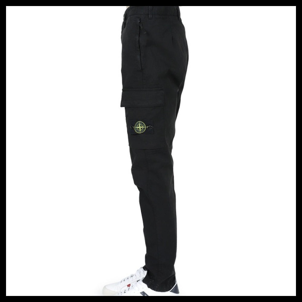 【STONE ISLAND】Regular Tapered Fit Zip Pocket Cargo Pants