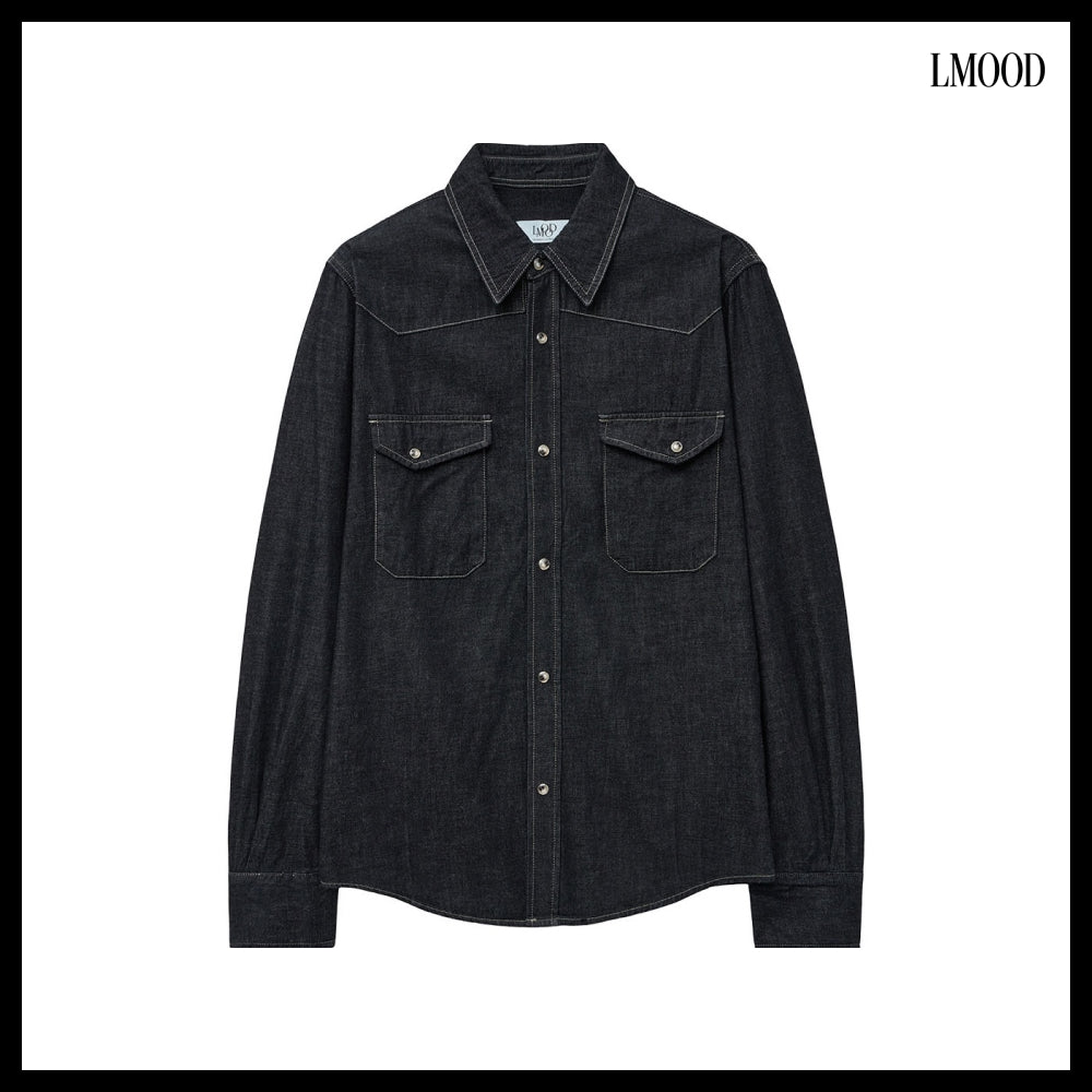 【LMOOD】Terry Denim Shirt 2 Colors