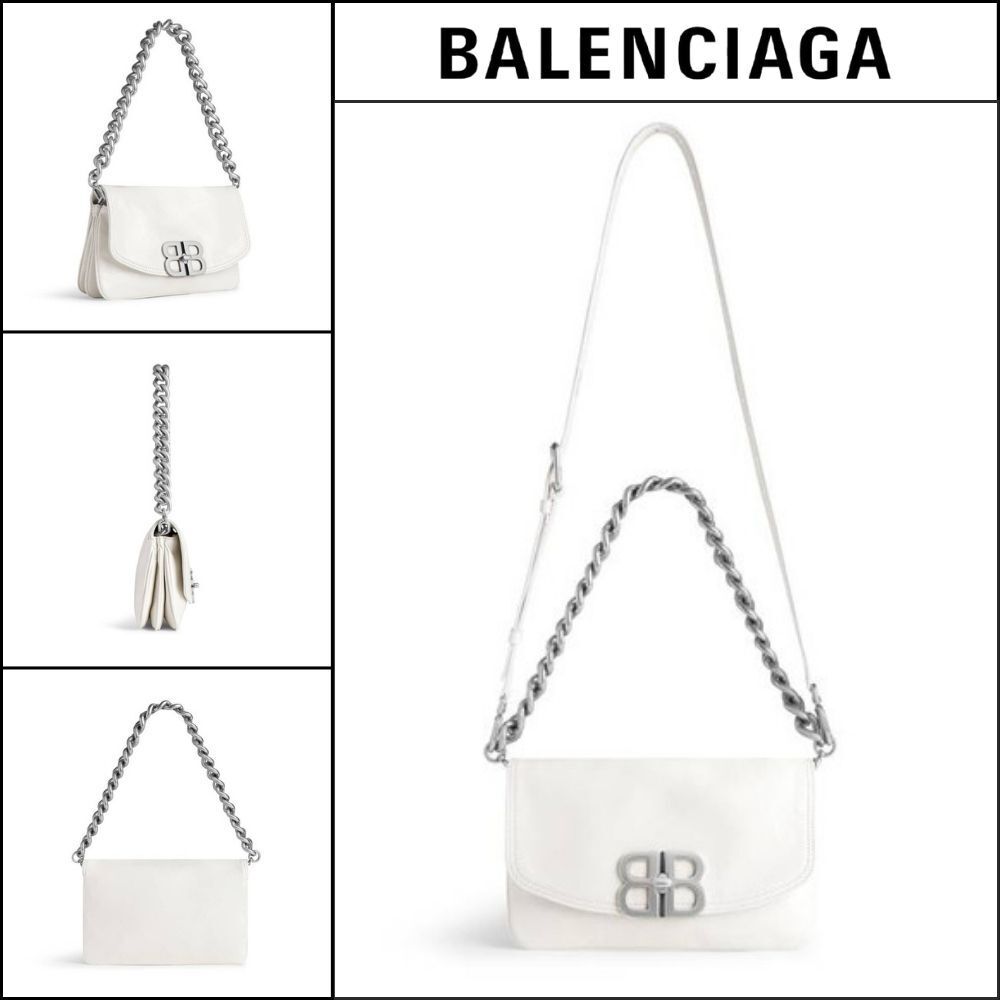 【BALENCIAGA】BB Soft Small Flap Bag Optic White