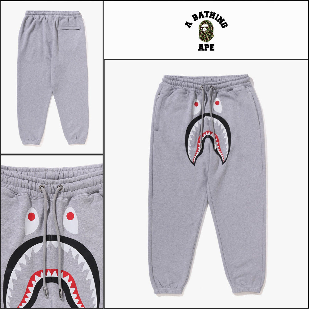 【A BATHING APE】Shark Relaxed Fit Sweatpants Gray