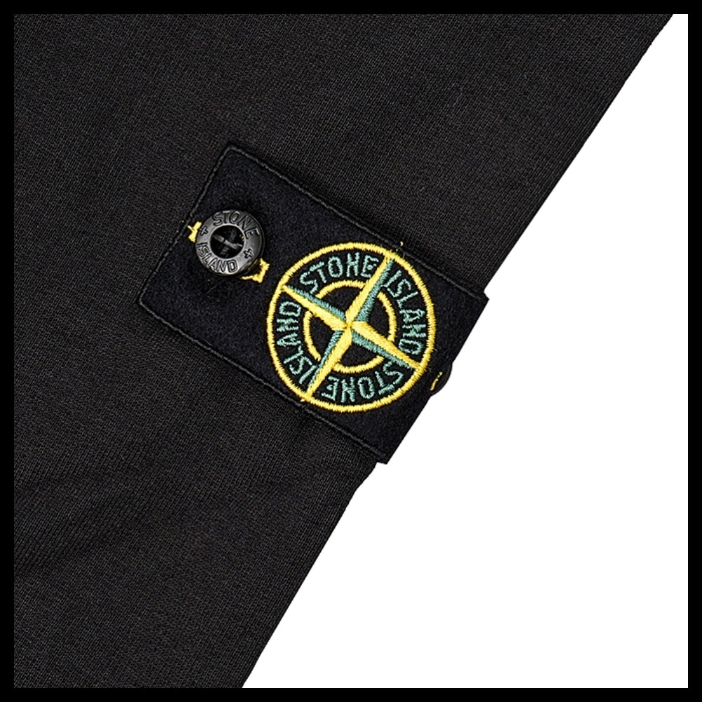 ◆STONE ISLAND◆ Kids Wappen Hoodie Black
