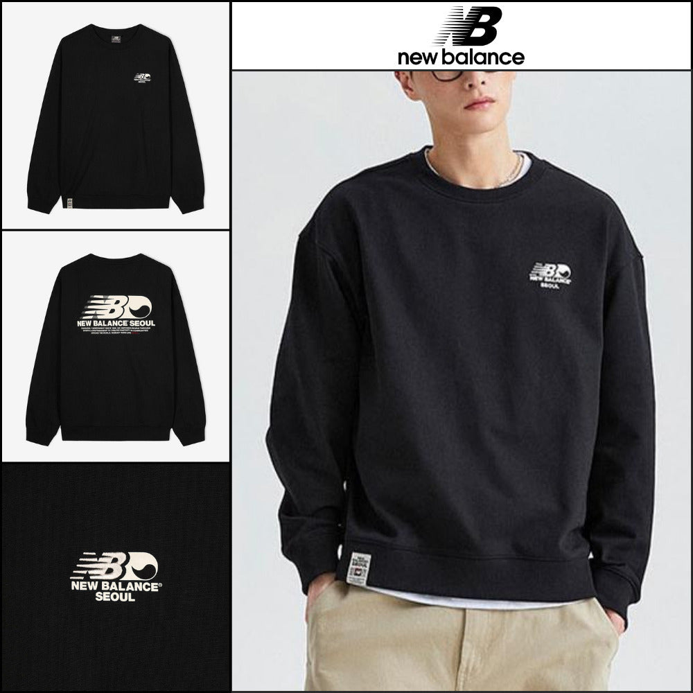【New Balance】UNI NB Seoul Exclusive Sweatshirt Black