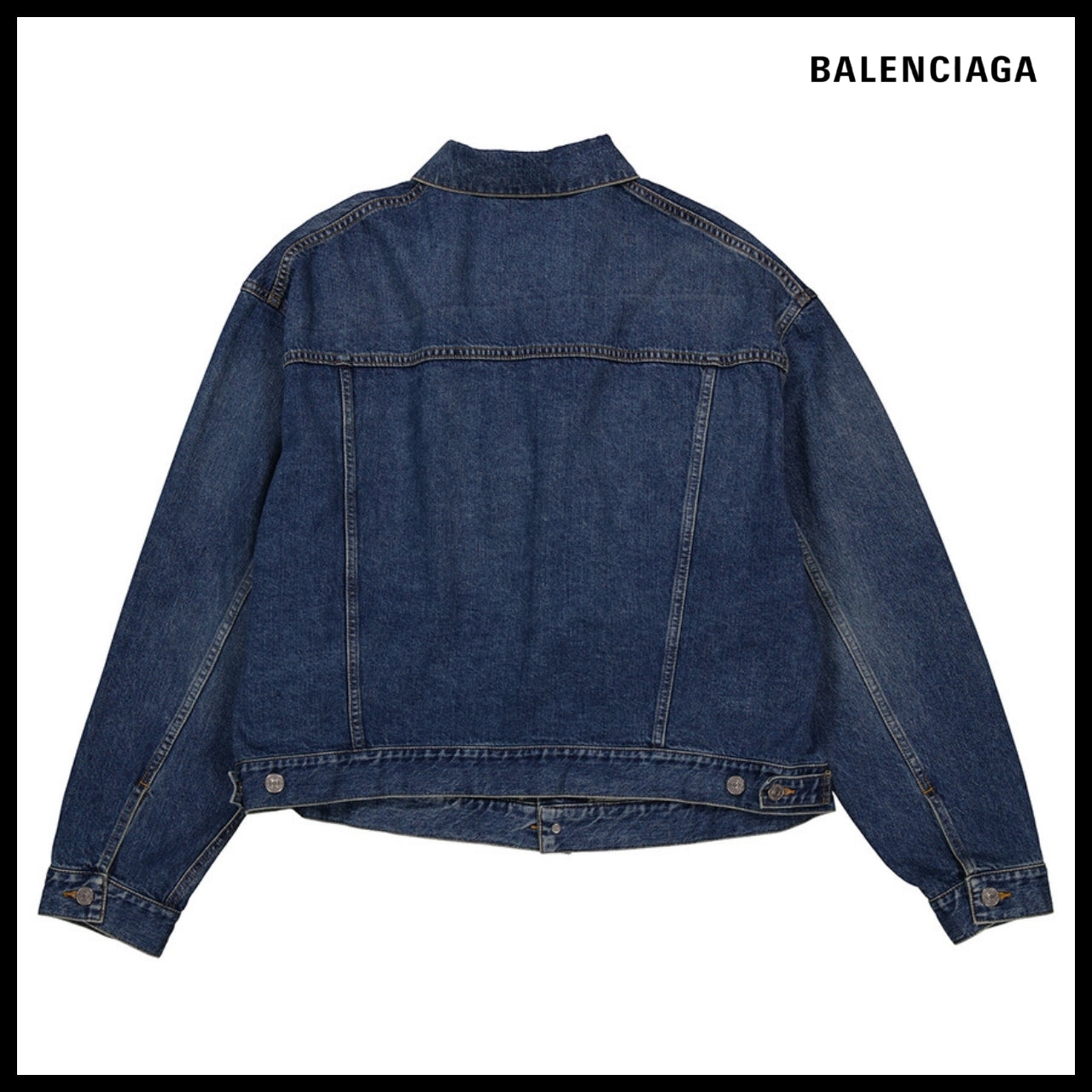 【BALENCIAGA】Panel Swing Denim Jacket