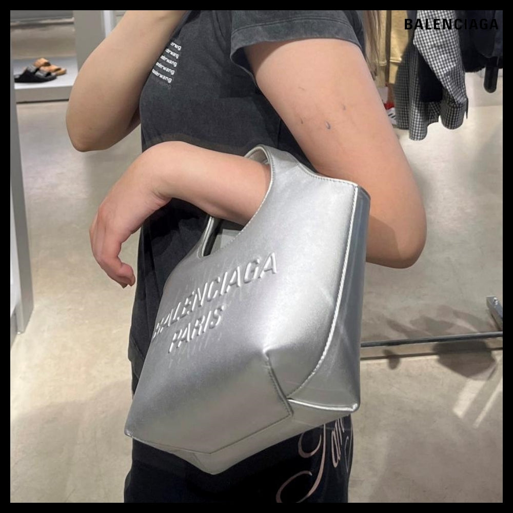 【BALENCIAGA】Mary-Kate XS Tote Bag Metallized