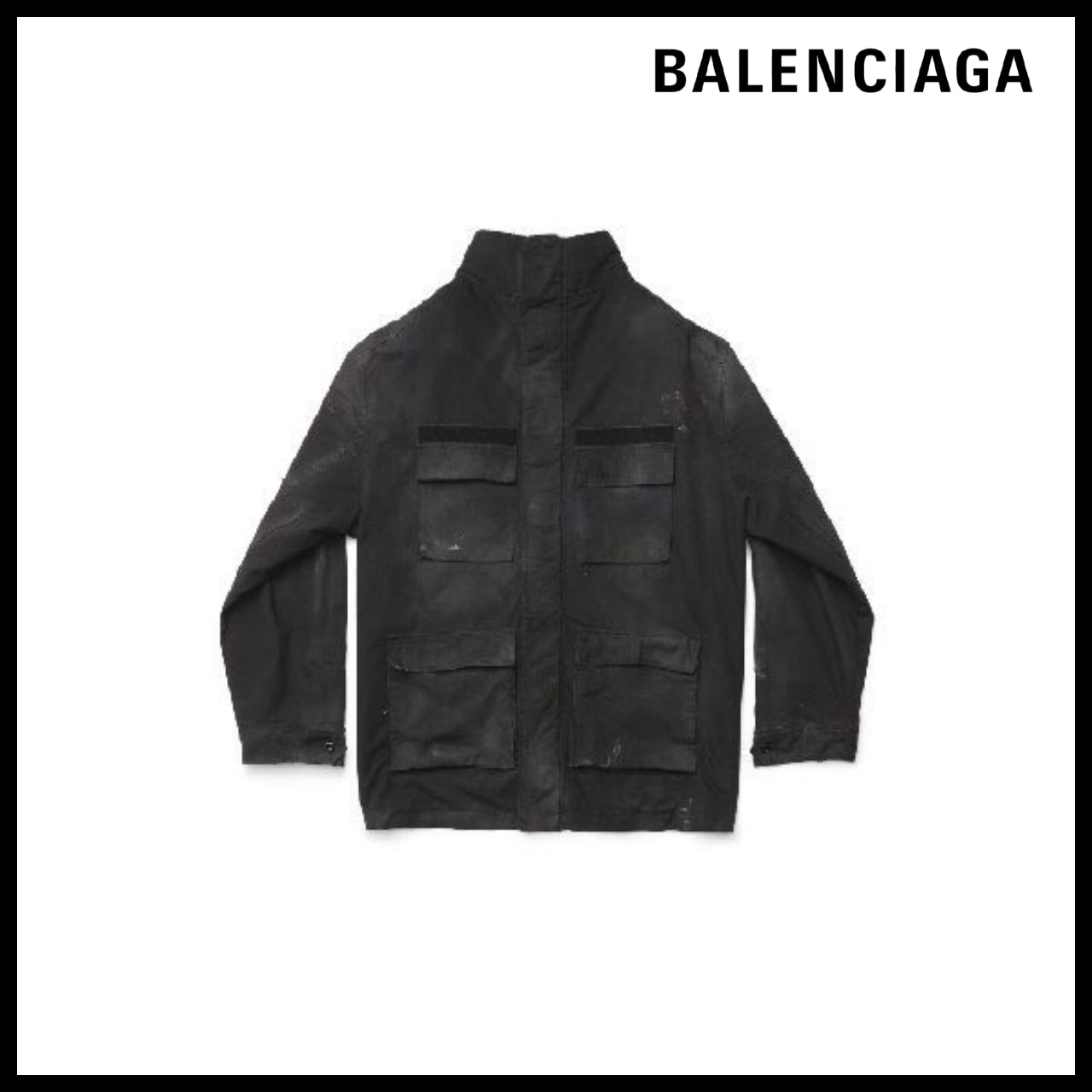 【BALENCIAGA】Double-Front Military Parka