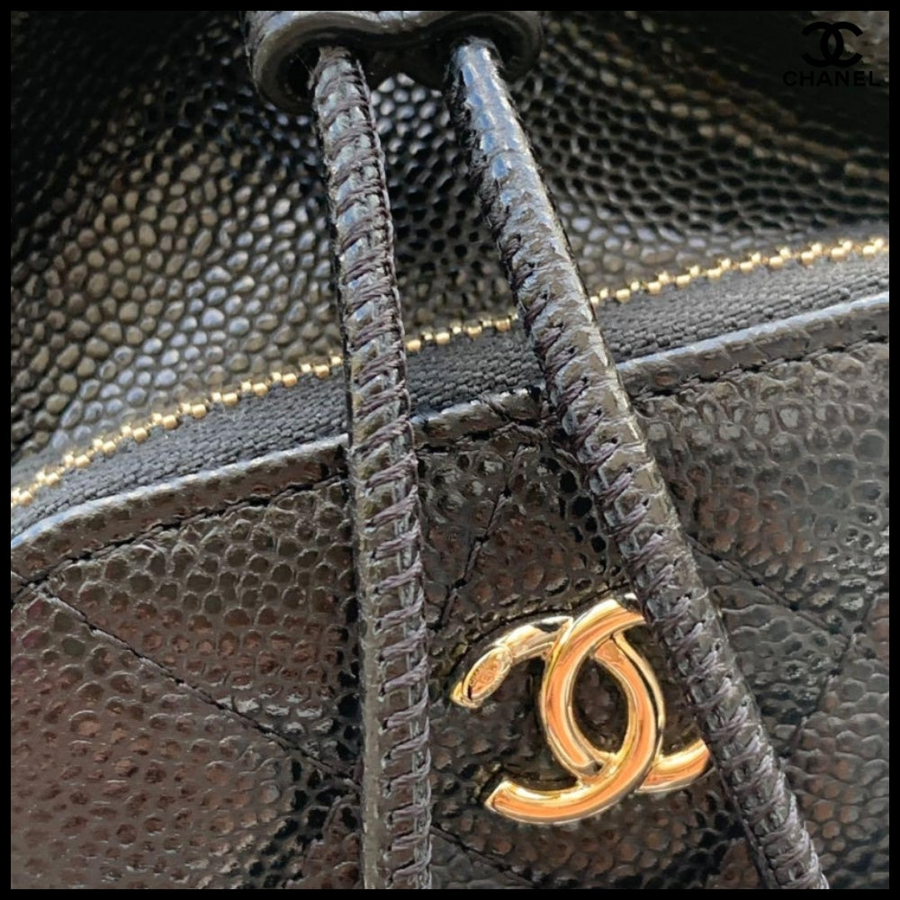 【CHANEL】Mini Bucket Crossbody Bag Black