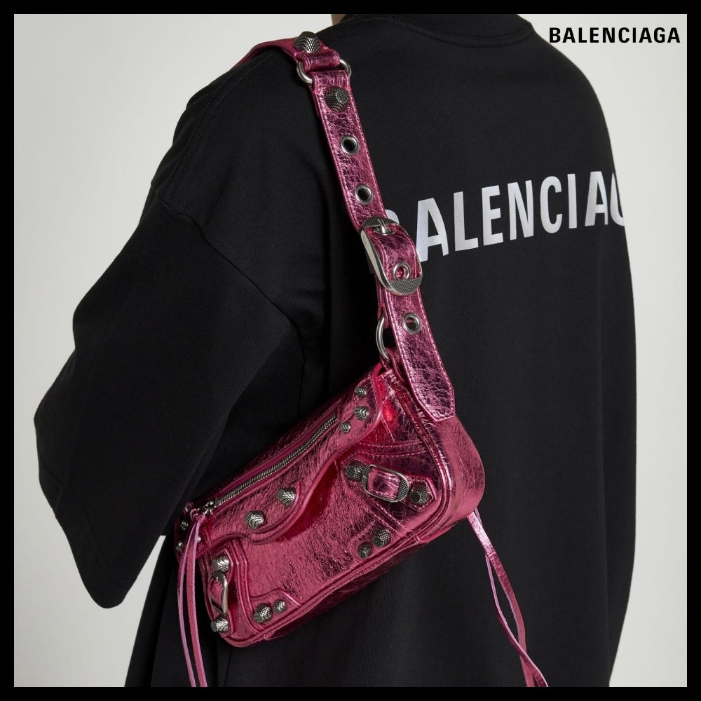 【BALENCIAGA】Cagole XS Leather Bag in Pink