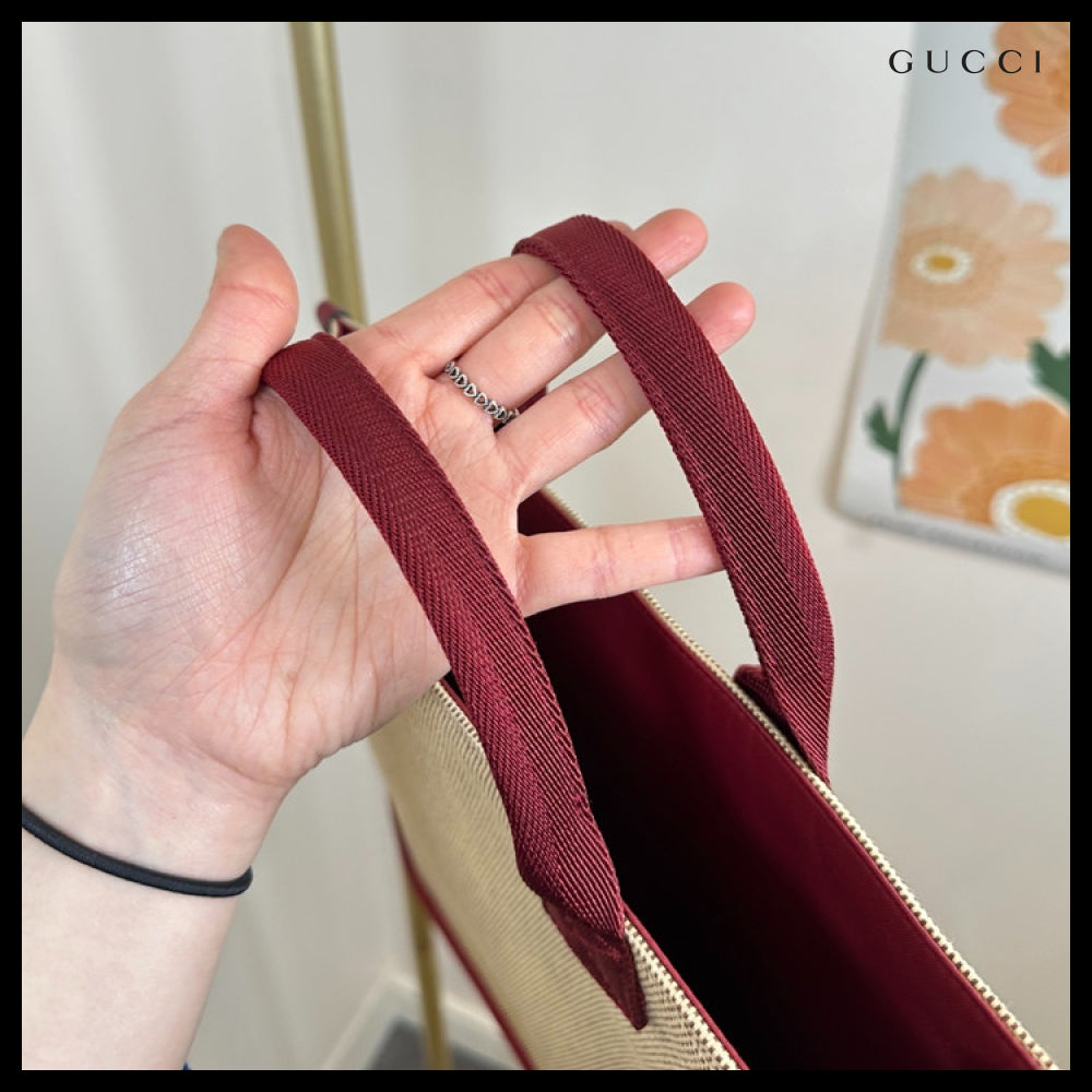 【GUCCI × OSHKOSH 】ロゴ スクエア トートバッグ