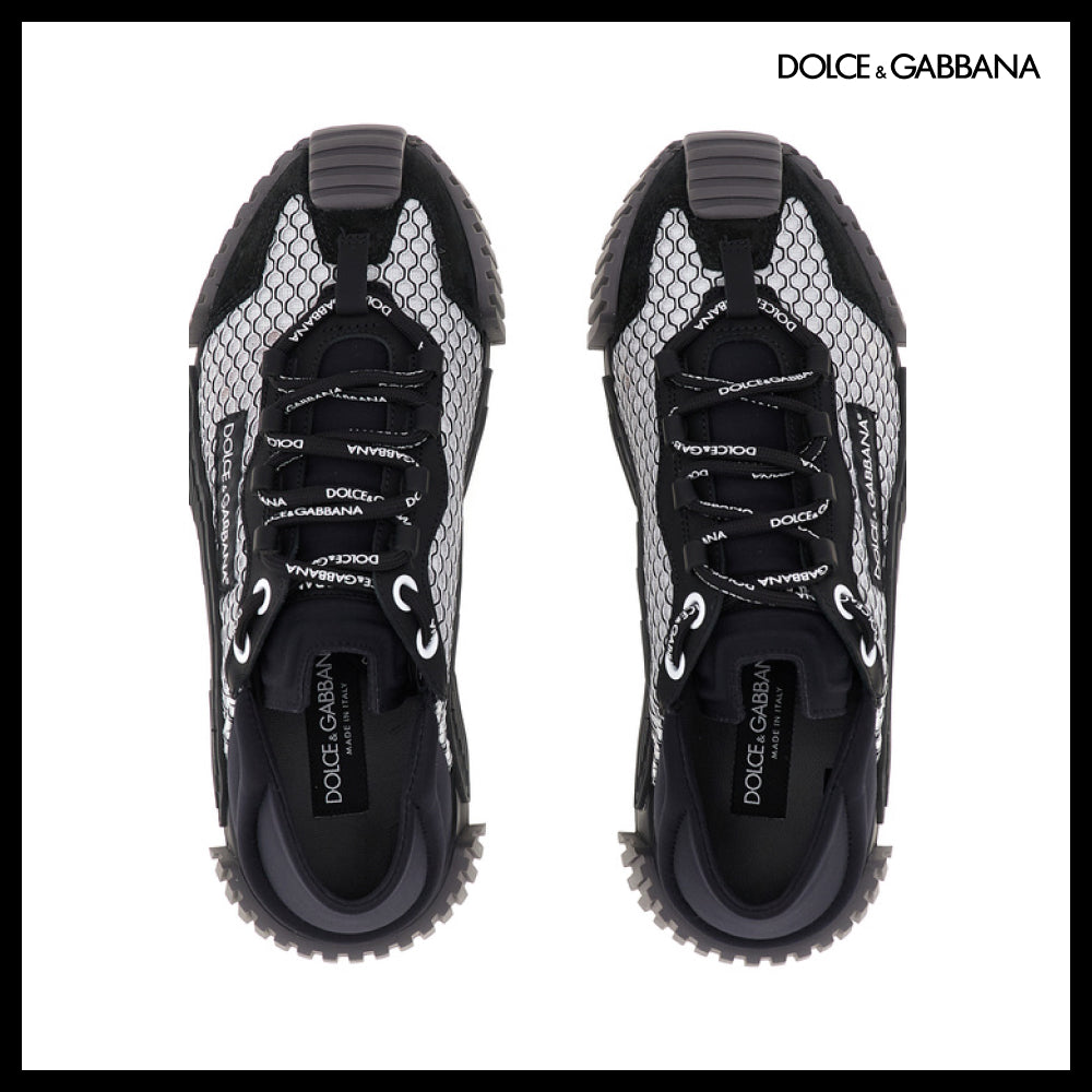 【Dolce & Gabbana】LEATHER SNEAKERS BLACK / WHITE