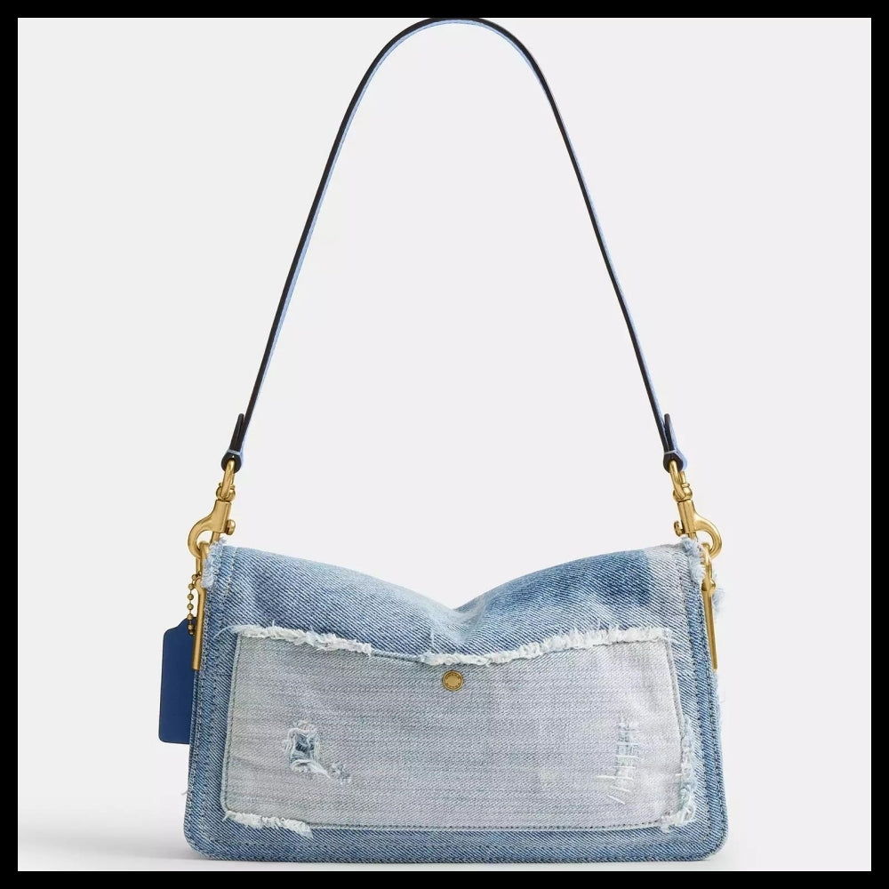 【Coach】Tabby Shoulder Bag 26 With Repurposed Denim