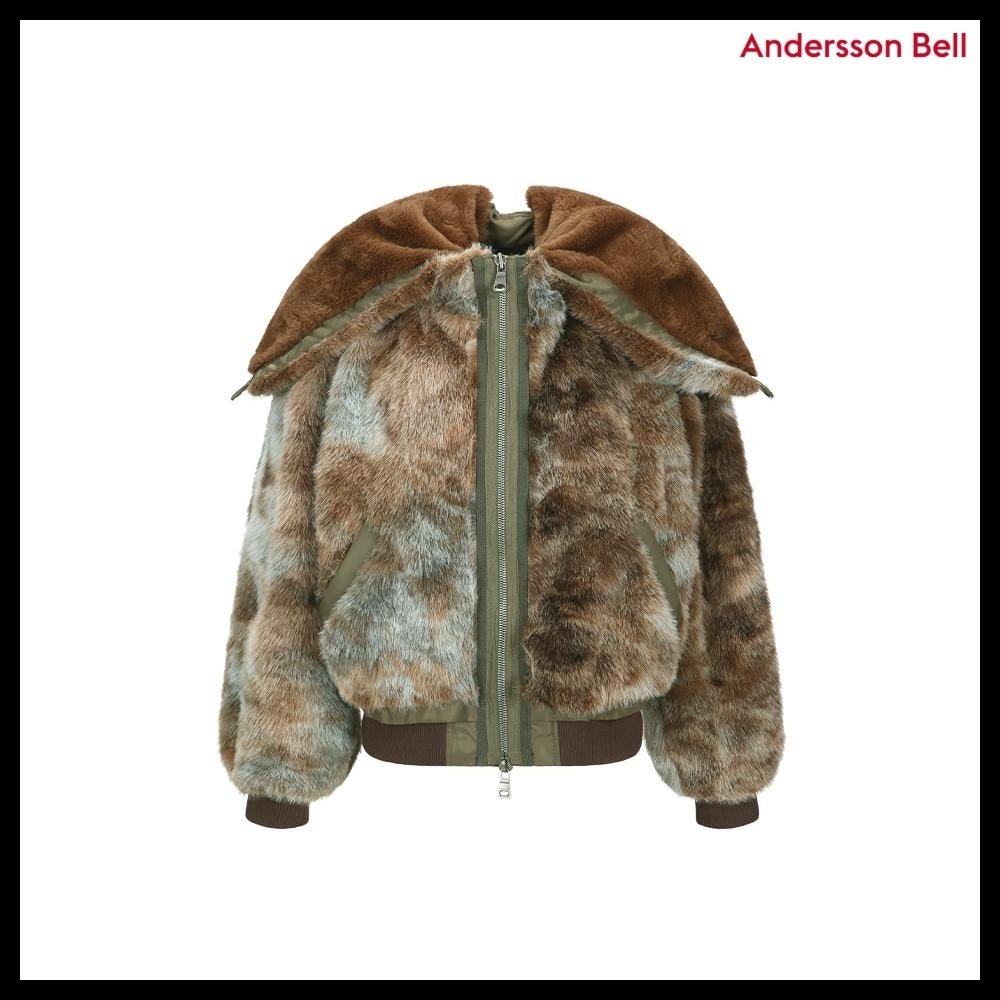 【ANDERSSON BELL】Vanessa Fur N2B Jacket Brown