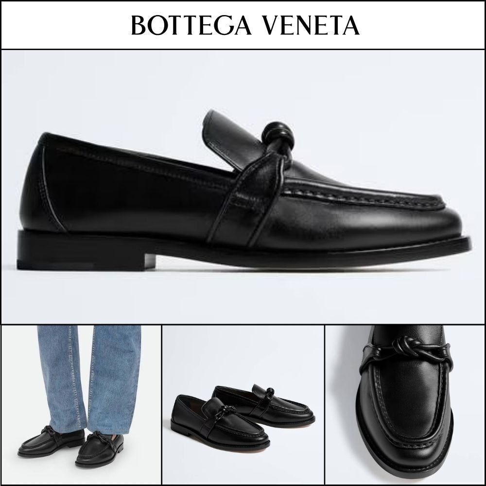 【BOTTEGA VENETA】Astaire Loafers Black 1000