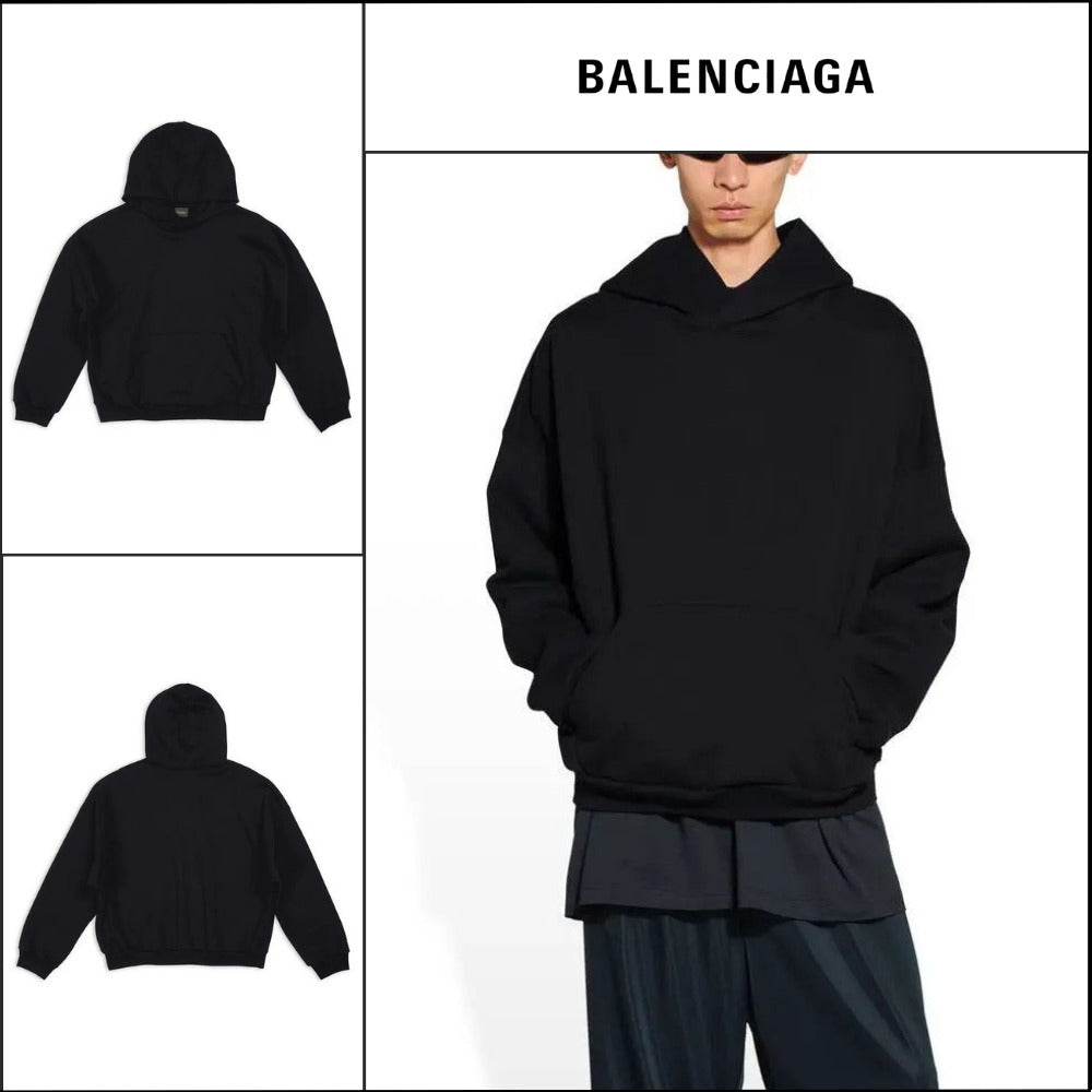 【BALENCIAGA】Hoodie Medium Fit Black