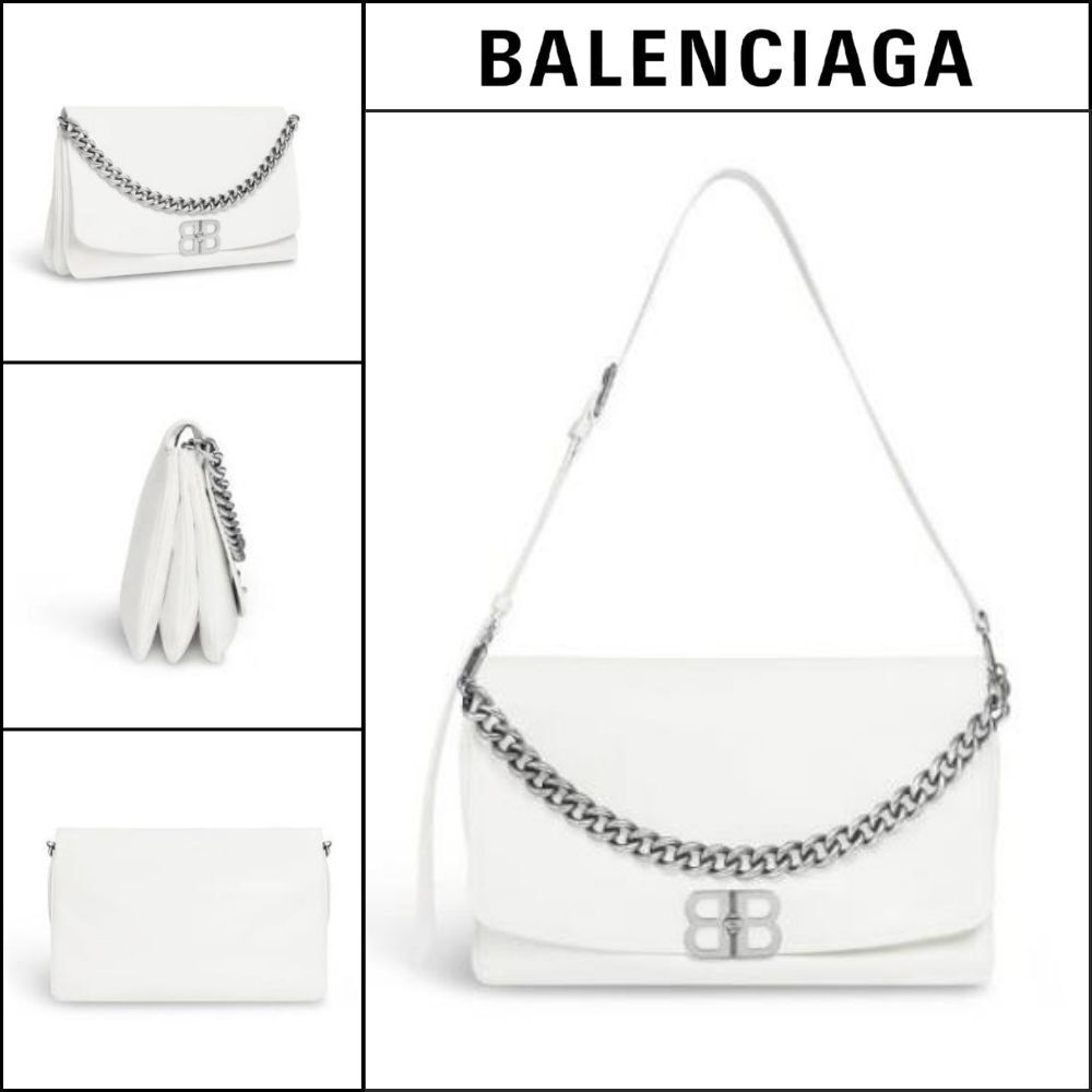 【BALENCIAGA】BB Soft Large Flap Bag Optic White