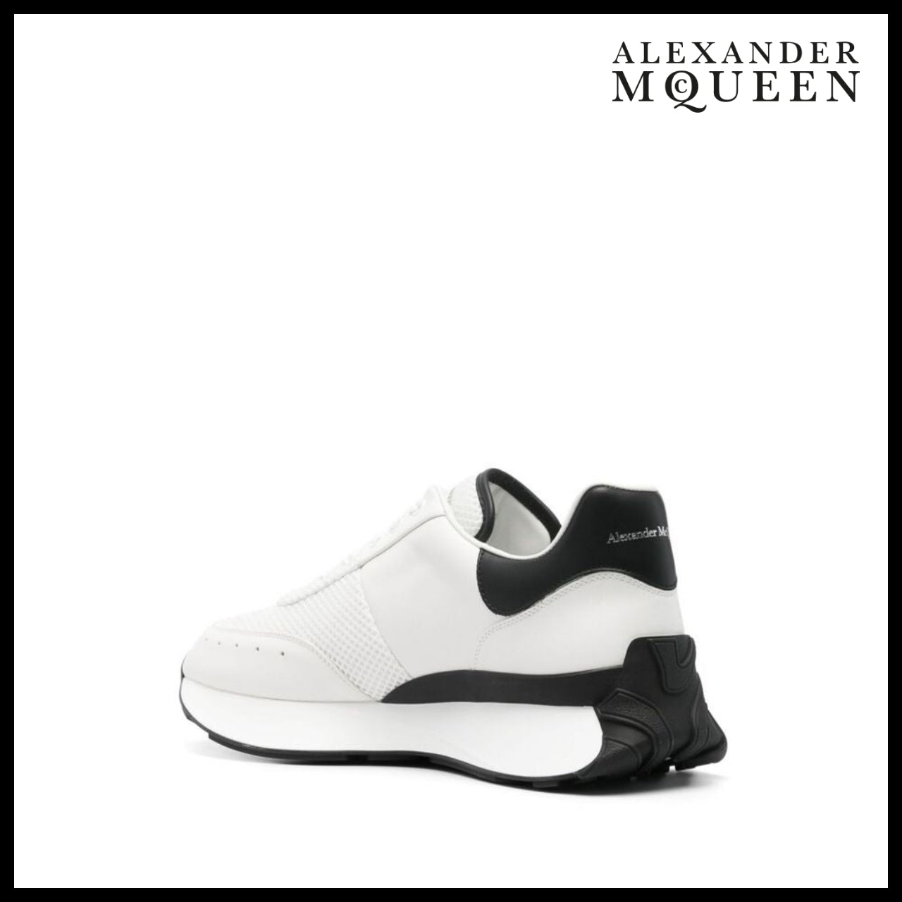 【Alexander Mcqueen】Sprint Runner Sneakers White Black