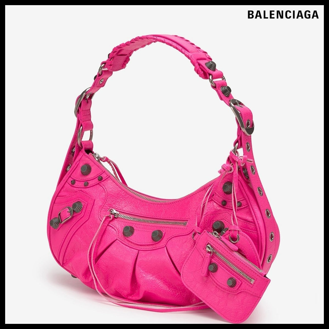 【BALENCIAGA】Le Cagole Small Shoulder Bag in Fluorescent