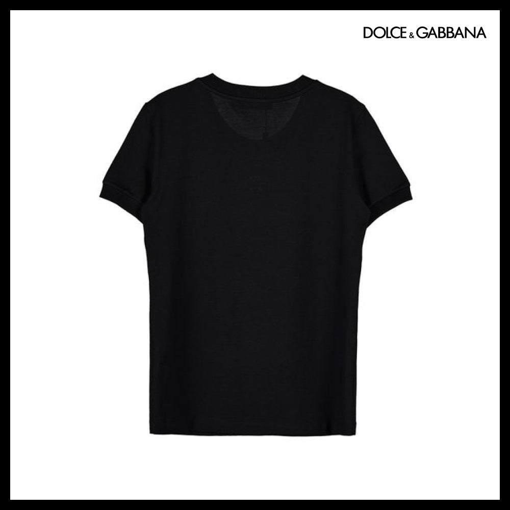【Dolce & Gabbana】Logo Jersey T-Shirt Black