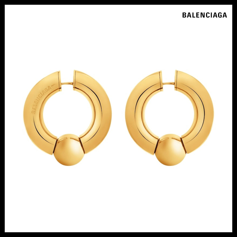 ★BALENCIAGAアウトレット セール ★Mega Earrings in Gold