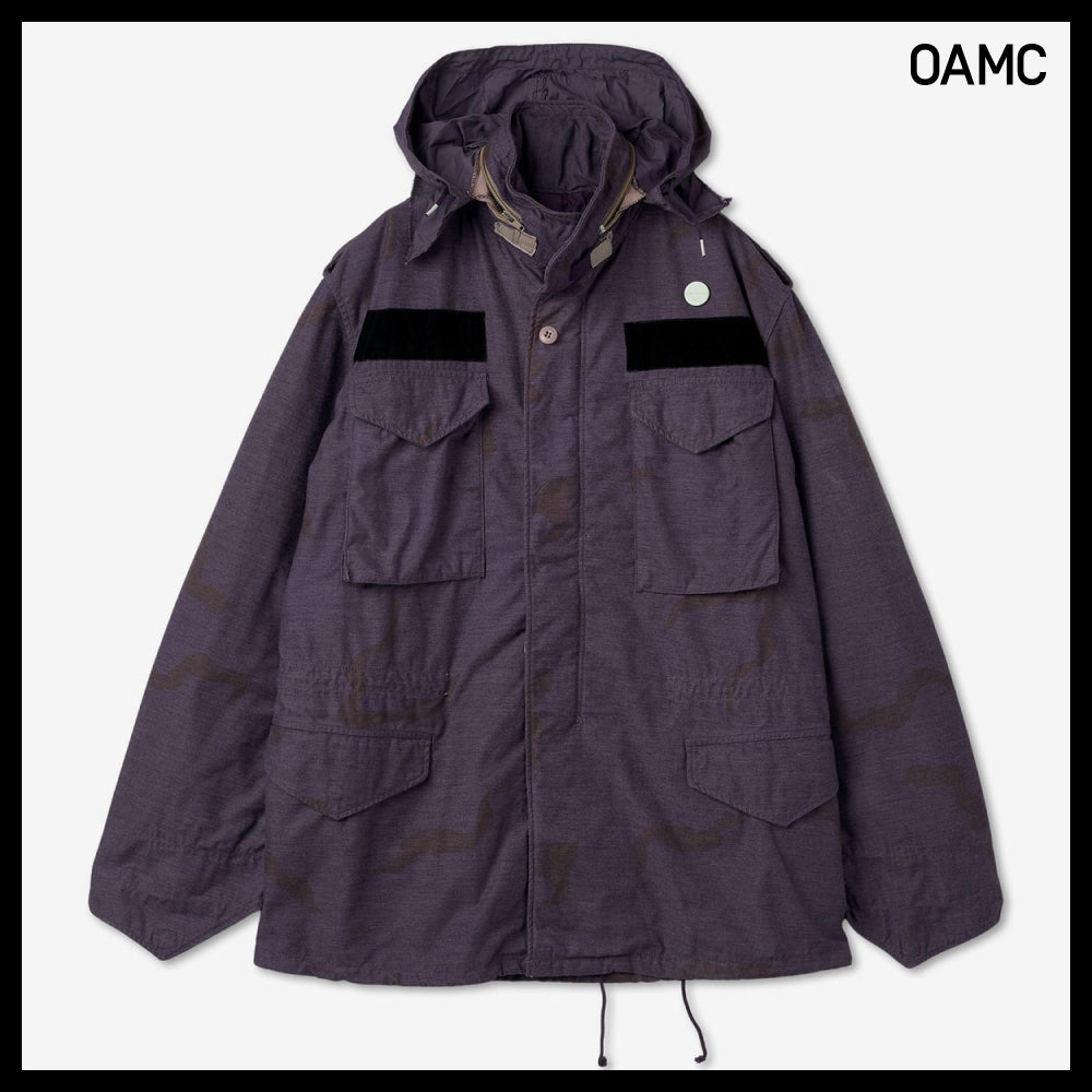◆OAMC◆ リワーク フィールド カモ ジャケット パープル