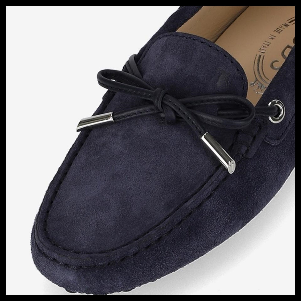 【TOD'S】Gommino Suede Driving Loafers Navy