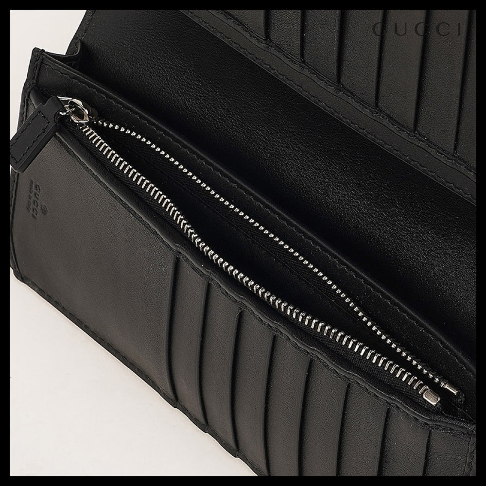 【Gucci】Men's GG Logo Vertical Wallet Luxury Logo