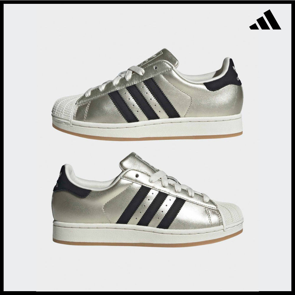 【ADIDAS】Superstar Alumina Black Sneakers Shell Toe
