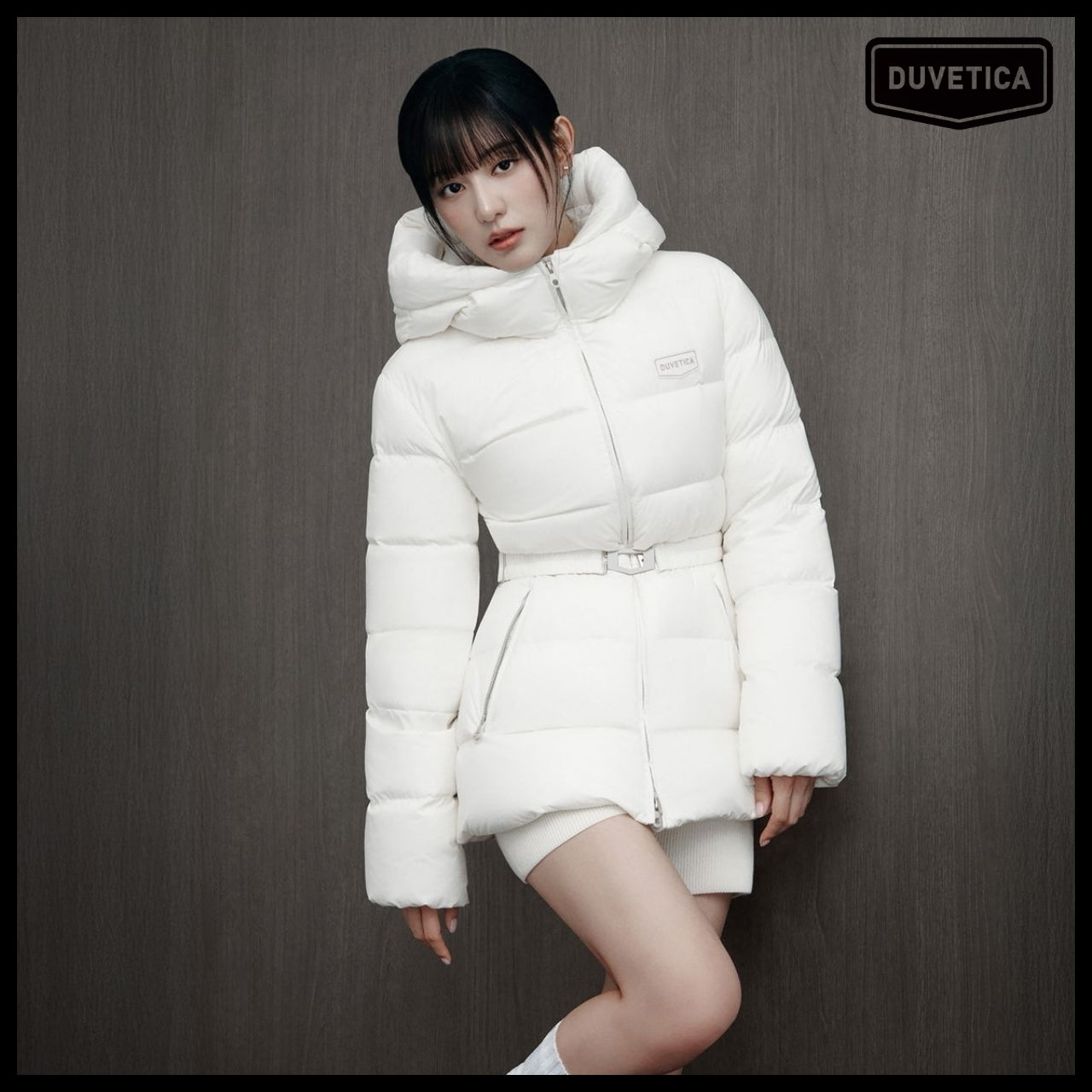 【DUVETICA】Maratea Mid - Cream Womens Down Jacket