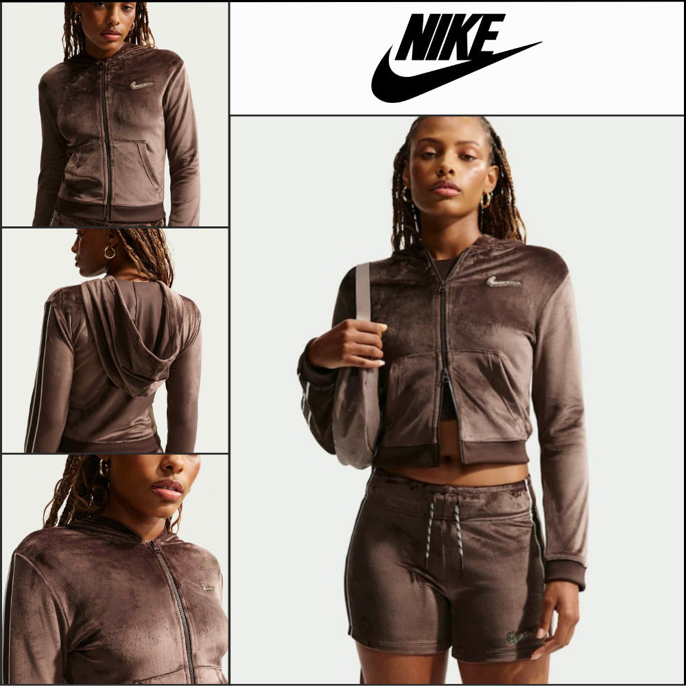 【NIKE】Sportswear Full-Zip Long Sleeve Hooded Top W Baroque