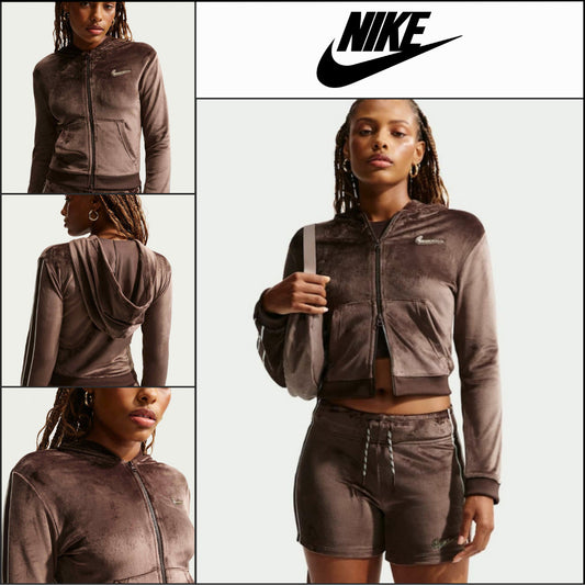 【NIKE】Sportswear Full-Zip Long Sleeve Hooded Top W Baroque