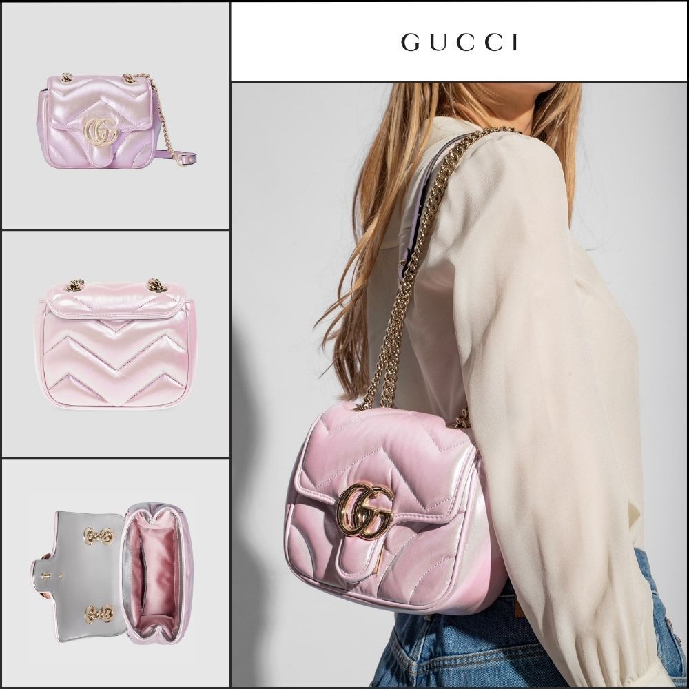 【GUCCI】GGマーモント2 シェブロンキルティング ナッパ