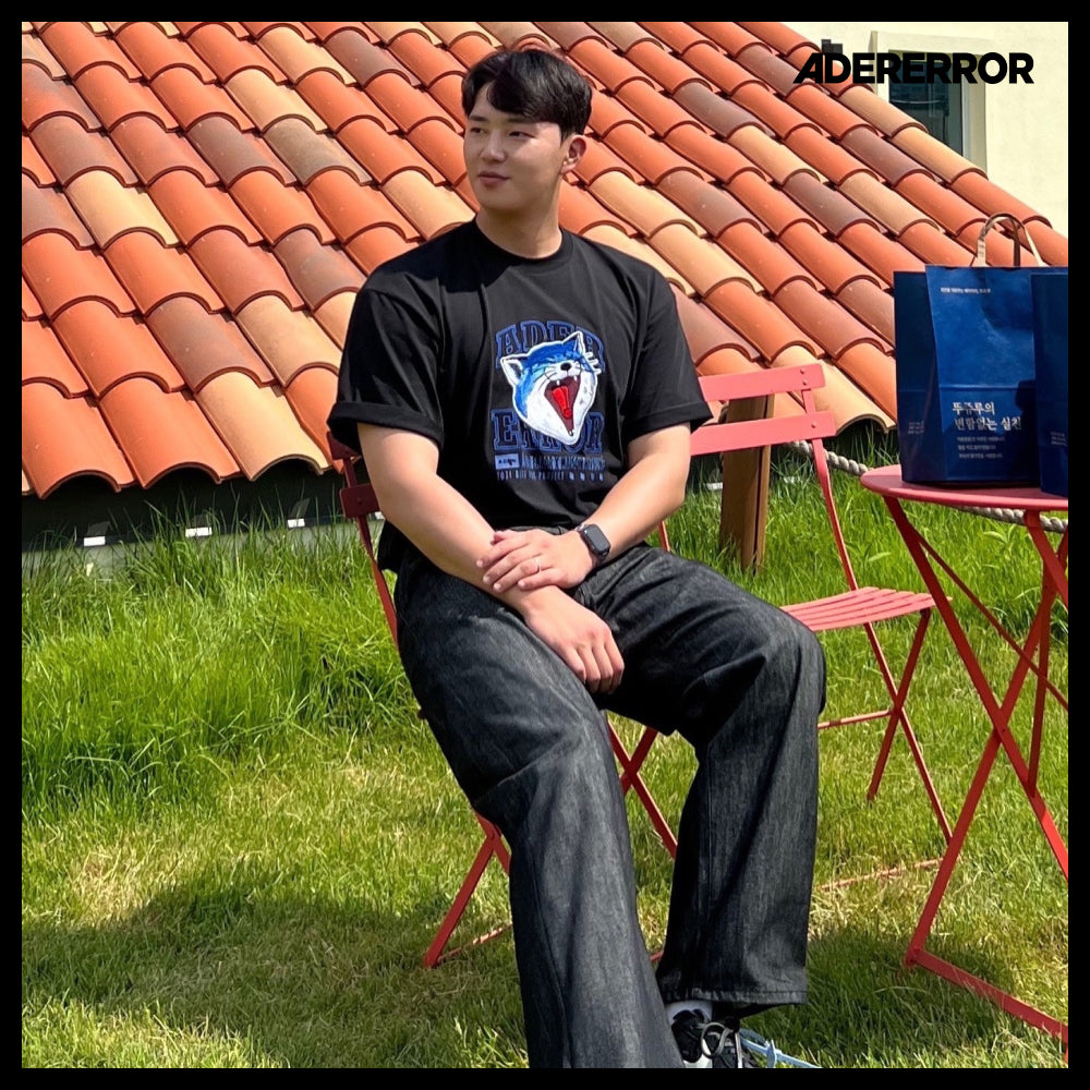 【Maison Kitsune x ADER ERROR】Yan Fox T-Shirt Black