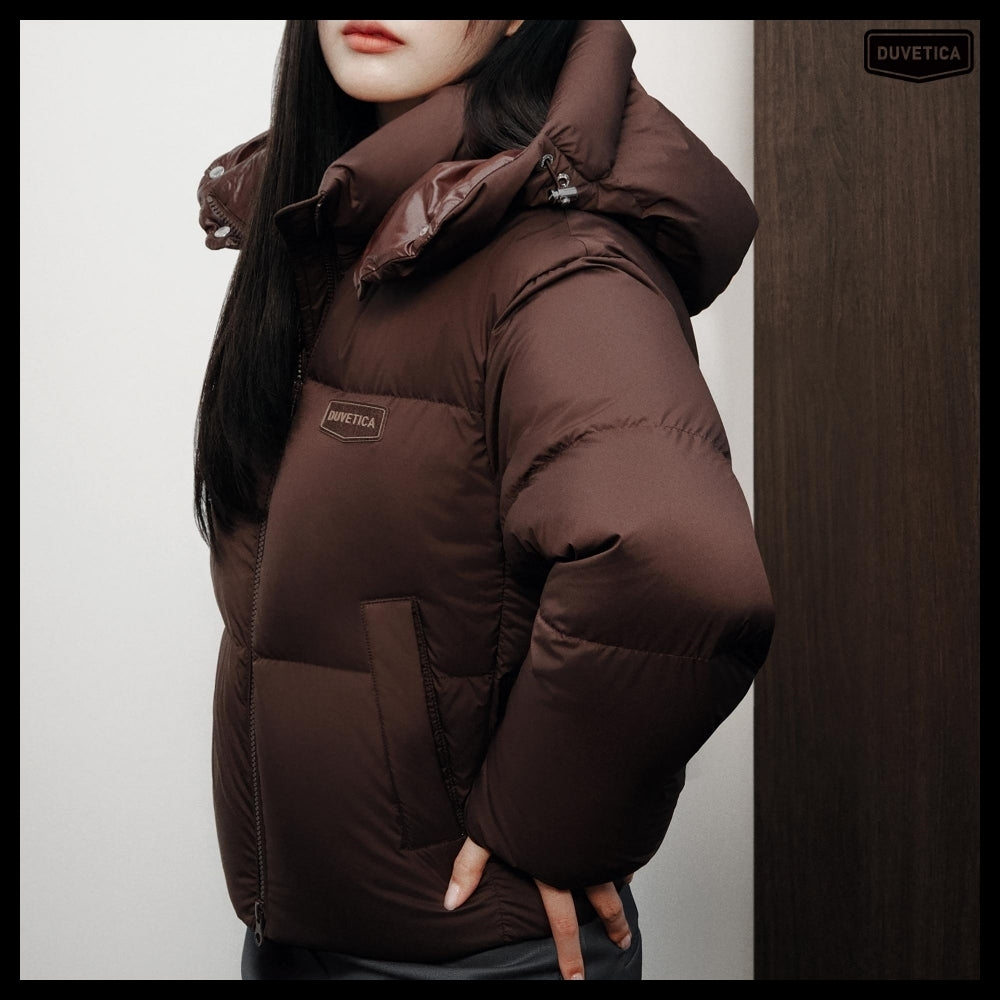 【DUVETICA】Diadema Shuga - Dark Brown Womens Down Jacket