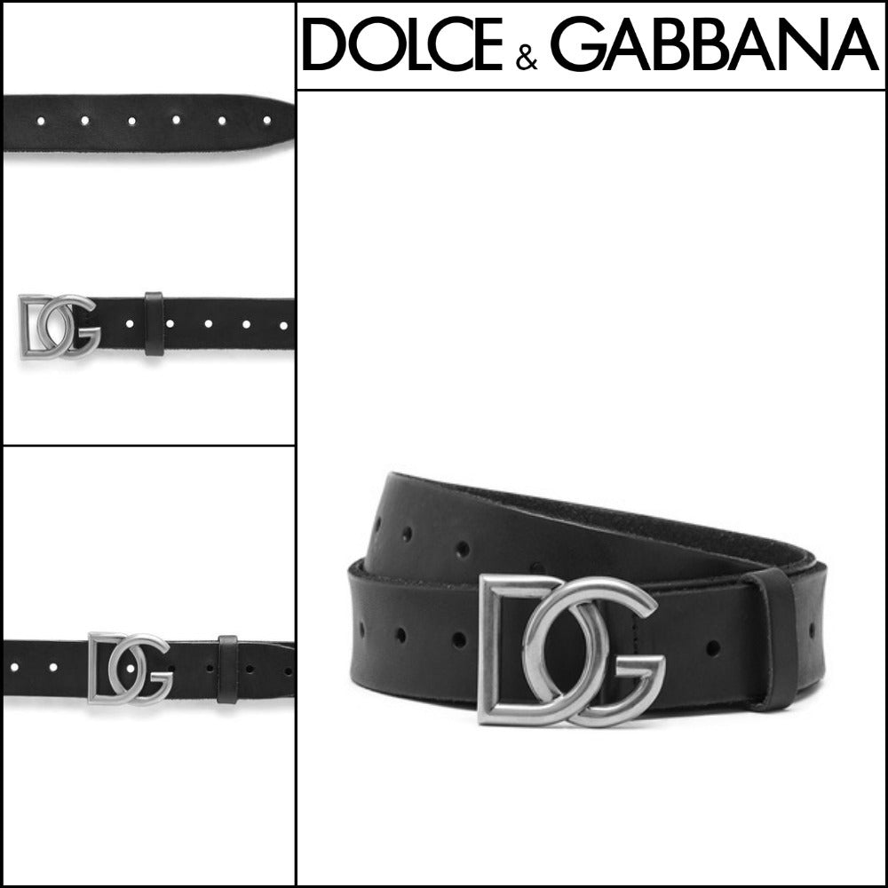 ★Dolce&Gabbanaアウトレットセール ★SPLIT-GRAIN LEATHER BELT